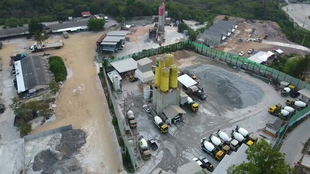 Orbit of concrete plant for building industry in Thailand