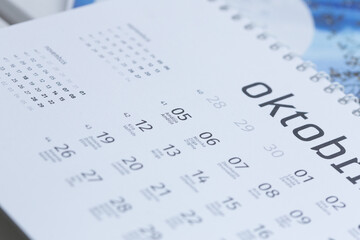 The new calendar 2021 in Latvian.