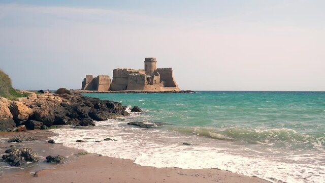 Le Castella, ancient castle on the sea in Calabria, Italy