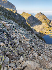Obraz premium Elenino lake near Malyovitsa peak, Rila Mountain, Bulgaria