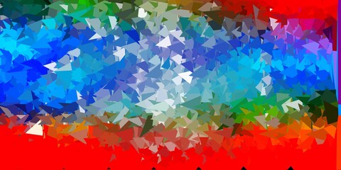 Dark multicolor vector gradient polygon wallpaper.