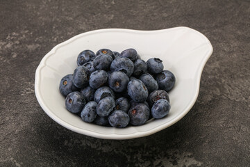 Ripe sweet tasty blueberries heap