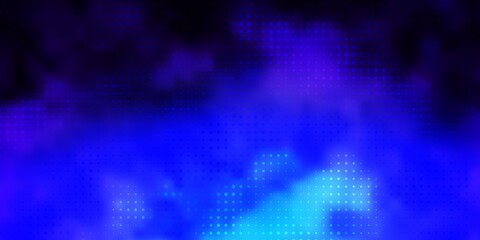 Dark Pink, Blue vector background with spots. Abstract decorative design in gradient style with bubbles. Pattern for business ads.