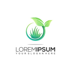 AGRICULTURE GREEN LOGO DESIGN TEMPLATE