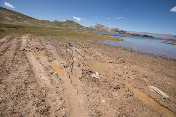 Hell road to be stucked on hihg altitude lakeside