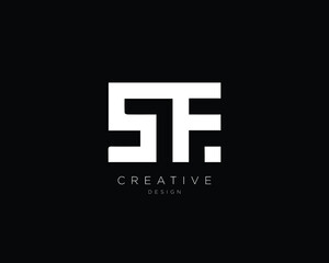 Obraz premium Professional and Minimalist Letter SF SE Logo Design, Editable in Vector Format