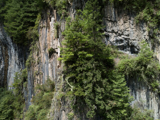 Steep rocky mountain in china