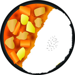 Curry food vector