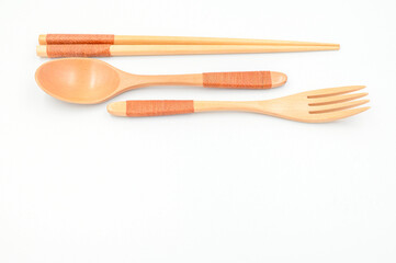 Wooden chopsticks spoon