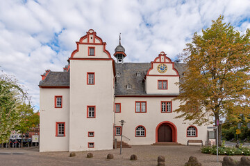 Altes Rathaus in Pfungstadt in Hessen, Deutschland 