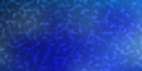 Light blue vector template in a hexagonal style.