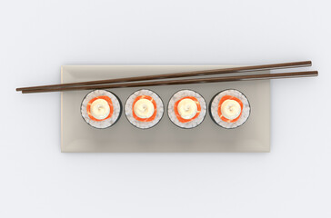 Sushi Maki Presentation © alswart