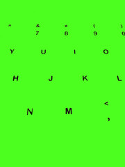 Creative Fine Art Image Illustration of Dark Black English Alphabet Letters On Green Glowing Background Copy Space For Text. Modern abstract front style in computer keyboard typewriter sequence order.