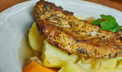 Irish coddled pork