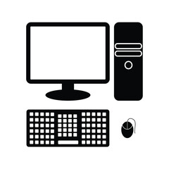 Computer icon vector graphic design