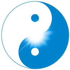 zeichen symbol yin yang sonne licht konzept