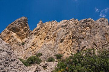rocks in the mountains
