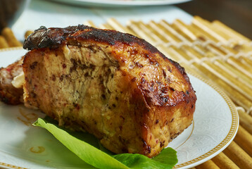 English Maple-mustard pulled pork