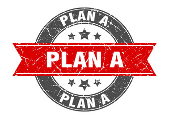 plan a round stamp with ribbon. label sign