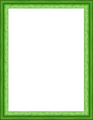 green  frame isolated on white background.
