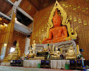 Luang Po Mongkhon Nimit Buddha statue, Wat Charoen Rat Bamrung(Nong Pong Nok).