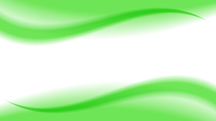 green soft wave shape graphic on white background, abstract green graphic smooth shape for banner copy space, blurred gradient green wavy swirl soft effect, beautiful green white wave curve