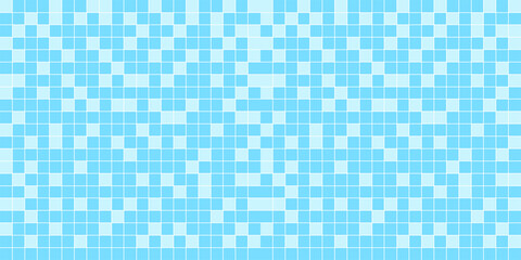 tile mosaic light blue pattern for wall background, modern square mosaic grid pattern for decoration architecture, mosaic tile floor of swimming pool, mosaic tiled grid of toilet floor blue color
