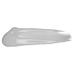 Smear lipstick on white background. Beauty and cosmetics background. Vector banner, label, tag with brush stroke hand painted acrylic oil stain background.