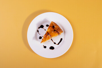 delicious natural homemade peach apricot cinnamon and honey pie 