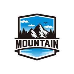 Mountains logo design vector template