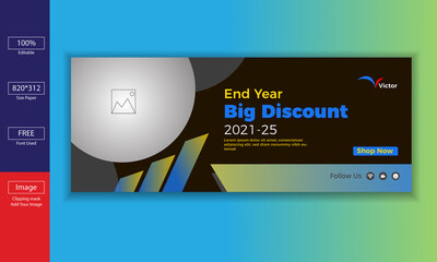 Set of Horizontal layout of sale banner template design. Big sale special offer.