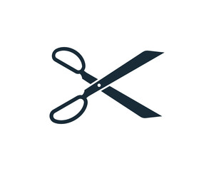 Scissor Icon Vector Logo Template Illustration Design
