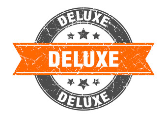 deluxe round stamp with ribbon. label sign