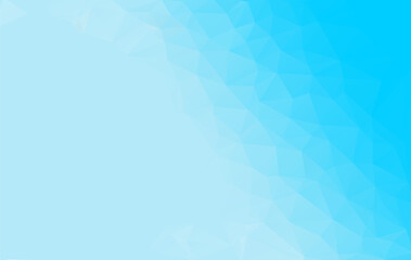 Light Sky Blue Abstract Low Poly Gradient Polygonal Background Vector Illustration