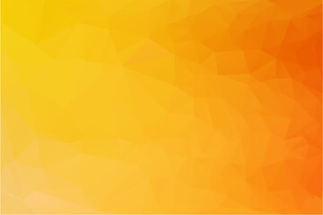 Yellow & Orange Abstract Low Poly Gradient Polygonal Background Vector Illustration