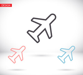 airplane vector icon. lorem ipsum Flat Design JPG