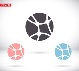network vector icon. lorem ipsum Flat Design JPG
