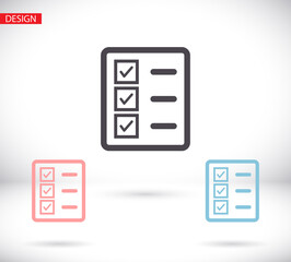 document tick vector icon. lorem ipsum Flat Design JPG