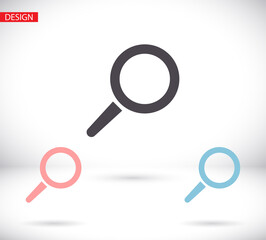 search magnifying glass icon. lorem ipsum Flat Design JPG