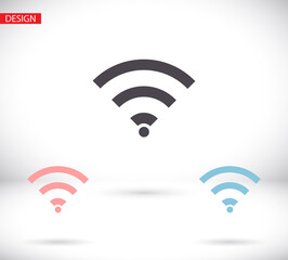 Wifi icon vector. lorem ipsum Flat Design JPG