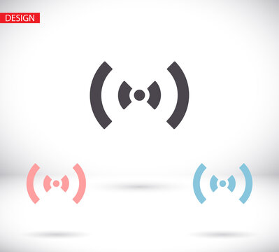 Wifi icon vector. lorem ipsum Flat Design JPG