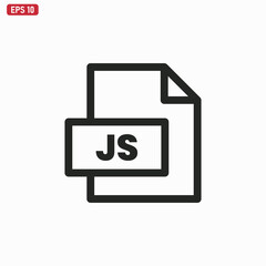 JS file icon vector . JavaScript sign