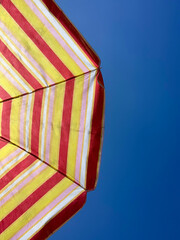 Colorful beach umbrella