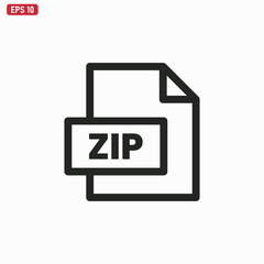 Zip file icon . ZIP sign