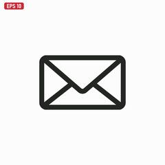 Mail icon vector . Email sign