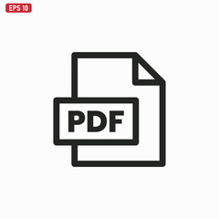 PDF file icon . pdf sign