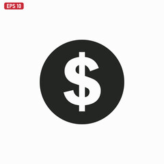 Dollar icon vector . money sign