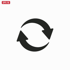 Reload icon vector . Refresh sign