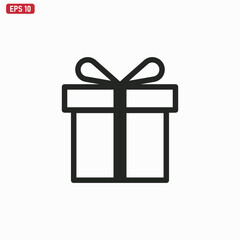 Gift box icon . present sign