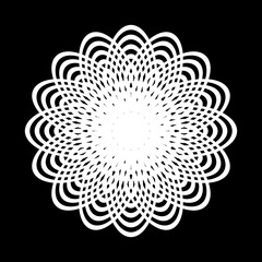 Design monochrome decorative circle element